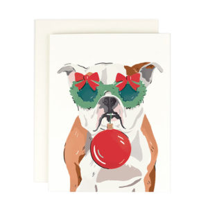 English Bulldog Holiday Card from Amy Heitman