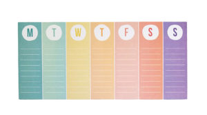 Rainbow Dot Weekly Planner by Beve