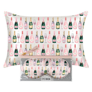 Champagne Eye Mask and Pillowcase Set from Hang Accessories