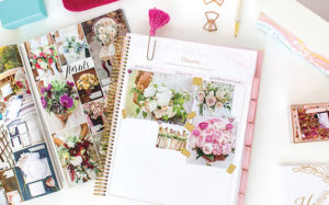 Gold Floral Wedding Planner from bloom daily planners