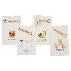 Drink Dish Towel Sets from Mud Pie