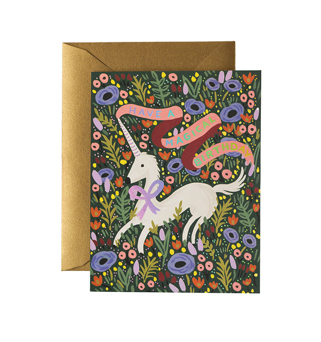 Unicorn Card 
															/ Rifle Paper Co							