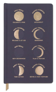 Designworks Ink Journal with moon phases in gold foil
