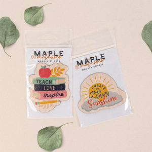 The Maple & Molasses vinyl sticker collection from P. Graham Dunn