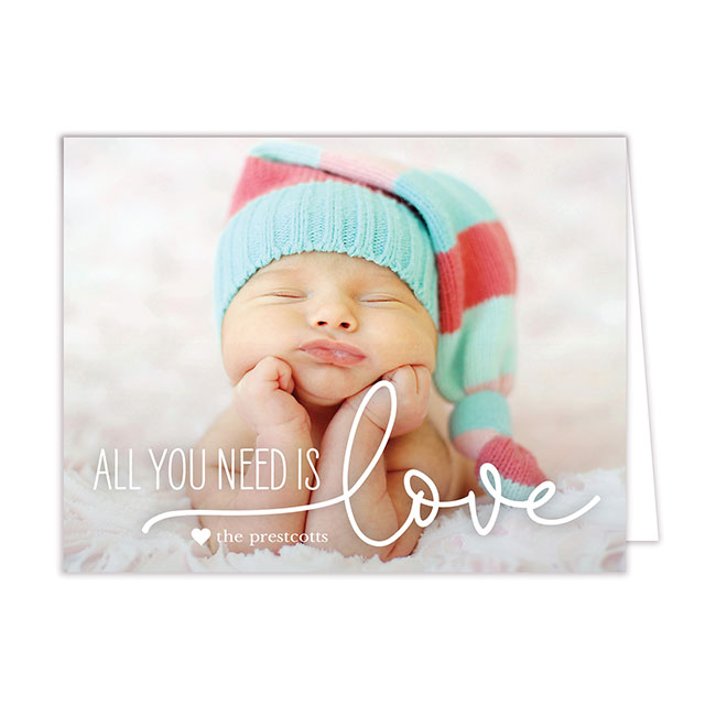 All You Need is Love Greeting Card 
															/ PrintsWell							
