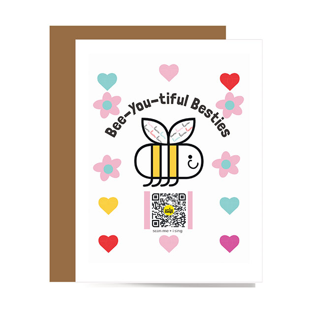 Bee-Utiful Besties Friendship Card 
															/ Smile Songs							