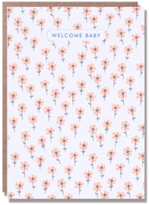Welcome Baby Die-cut & Letterpressed Card