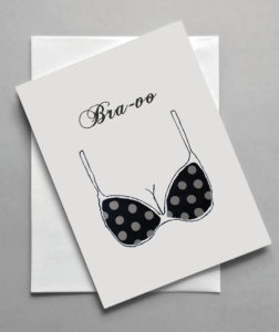 Bra-Vo Card 
															/ Seashell Paper							