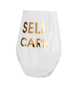 Self Care wineglass 
															/ Chez Gagne							