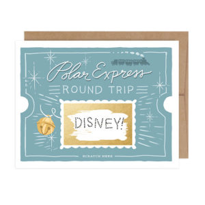Polar Express Ticket Card 
															/ Inklings Paperie							