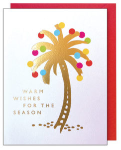 Gold Palm Tree Season's Greeting Card 
															/ J¬∑ Falkner							