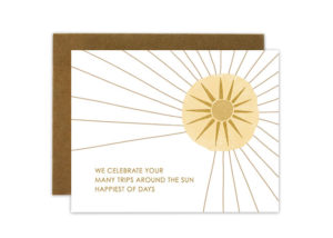 Trips Around the Sun Card 
															/ Quiet Lines Design							