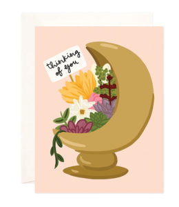 Crescent Moon Floral Card 
															/ Bloomwolf Studio							