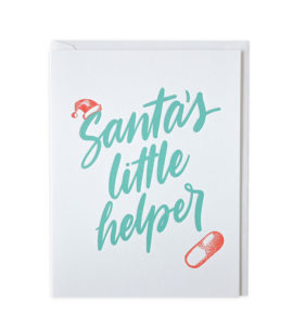 Santa's Little Helper Card 
															/ Friendly Fire Paper							