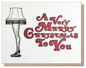 Leg Lamp Merry Christmas Card