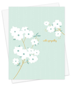 Dogwood Foil Sympathy Card 
															/ Night Owl Paper Goods							