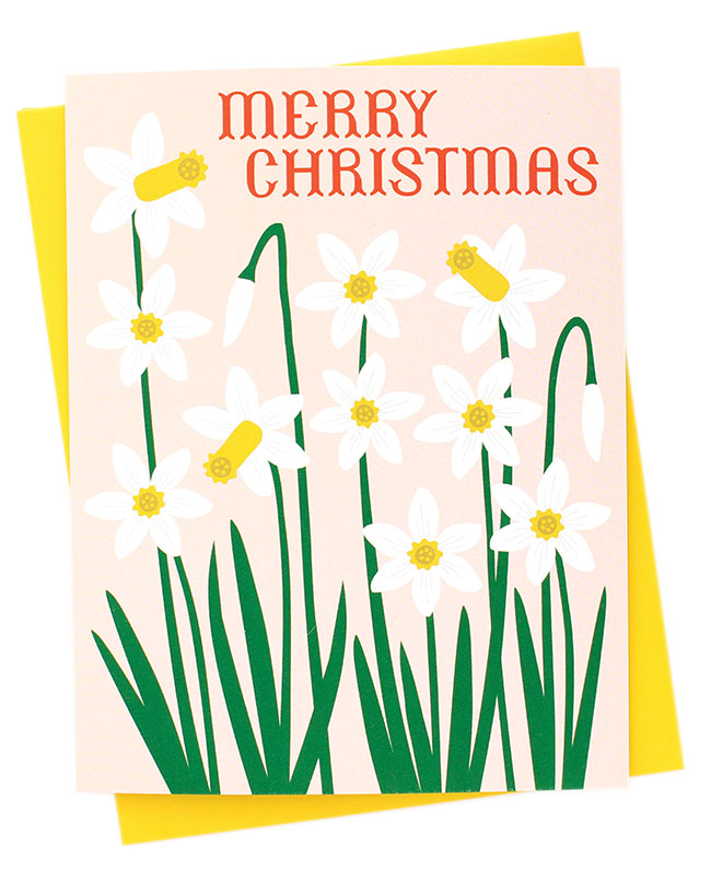 Christmas Narcissus Card