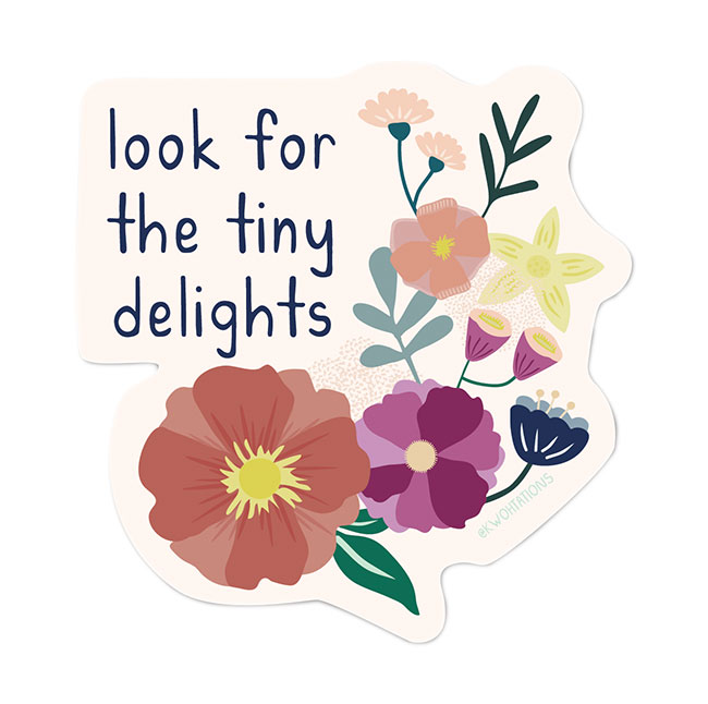 Tiny Delights Sticker 
															/ Kwohtations							