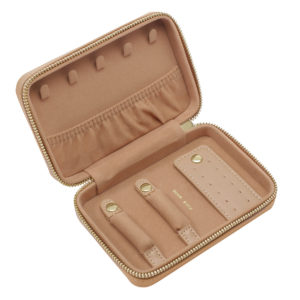 Tan Zippered Jewelry Case from PIXIE MOOD