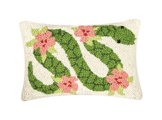 Floral Snake Hook Pillow 
															/ Peking Handicraft							
