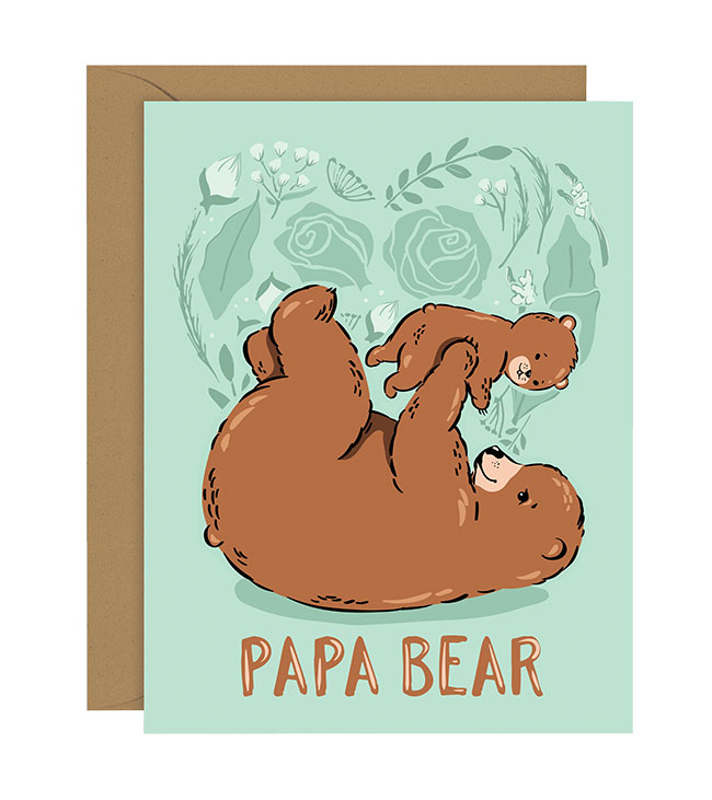 Papa Bear Father's Day Card 
															/ Lucy Loves Paper							