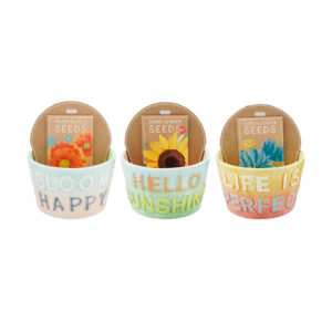 Mud Pie Colorful Pot and Seed Sets