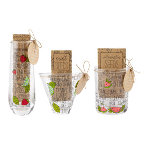 Recipe and Seed Glass Sets from Mud Pie