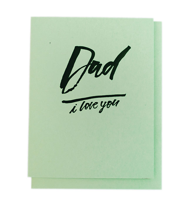 Dad I Love You Card
