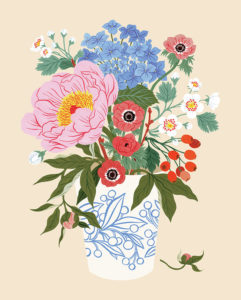 Greeting card featuring a vase from Oana Befort