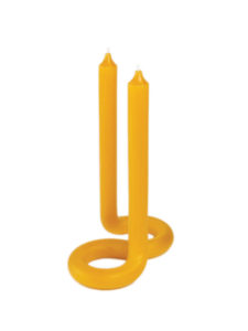 Twist Candle, yellow, from 54 Celsius