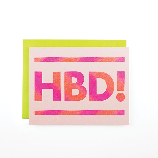 HBD Card is the best-seller at Next Chapter Studio