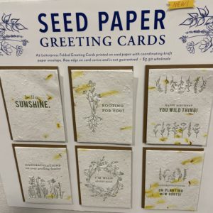 Seed Paper Greeting Cards from Colorbox