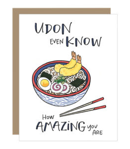 Udon Even Know Card from Lacelit