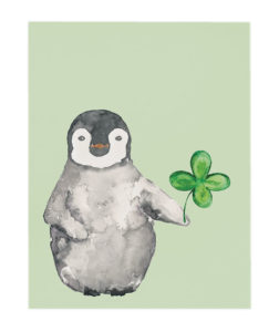 St. Patty's Day Penguin Card from Madpaperie