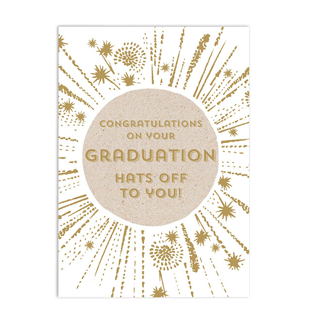 Hats Off To You Graduation Card