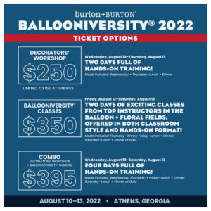 Ballooniversity 2022 Ticket information