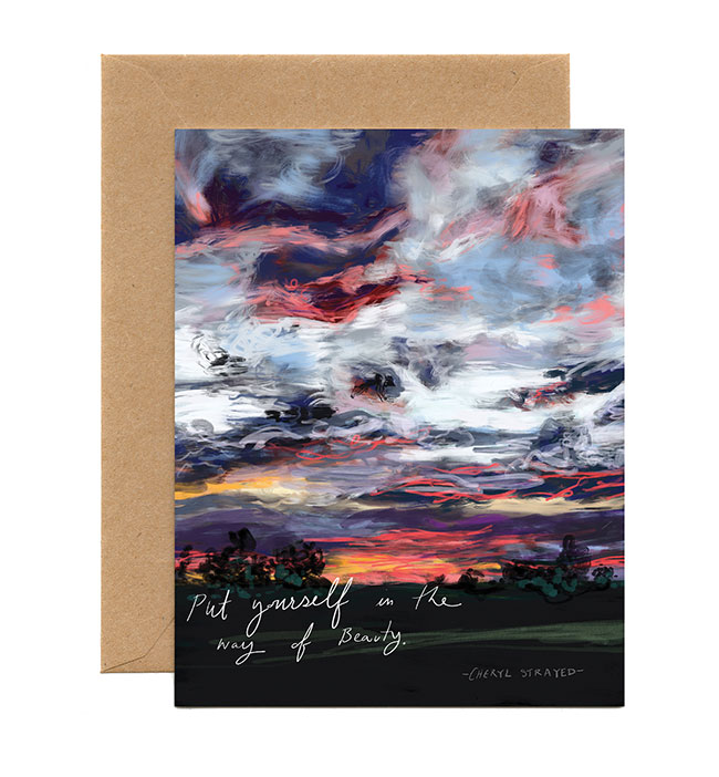 In the Way of Beauty Greeting Card