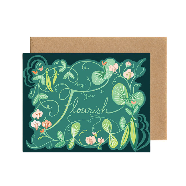 Flourish Card 
															/ Tiny and Snail							
