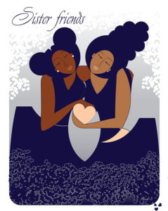 Sister Friend Card. Aundi S Art and Design