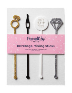 Engagement Beverage Mixing Sticks from Friendlily