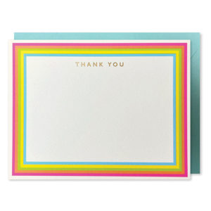 Rainbow Thank You Note Card from J. Falkner