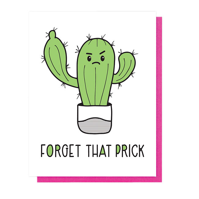 Forget That Prick Divorce Card 
															/ Kiss and Punch Designs							