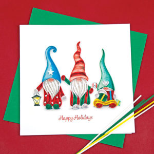Quilled Holiday Gnome Card from Quilling Card
