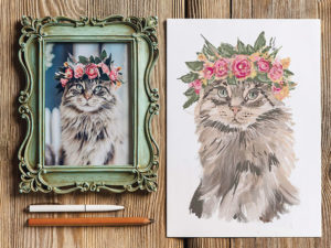 Pet Artwork from Rebecca Illustrated