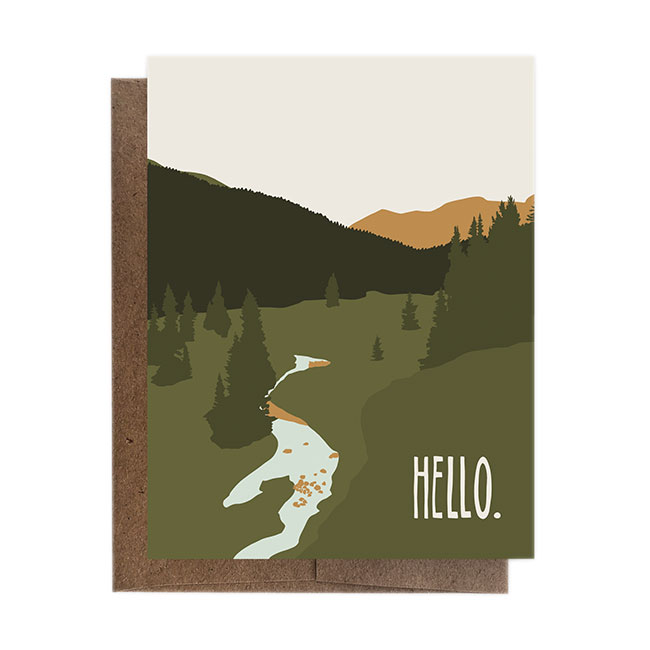 Hello Greeting Card