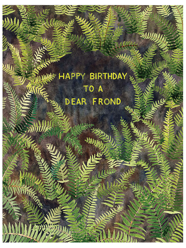 Birthday Frond Card 
															/ Yardia							