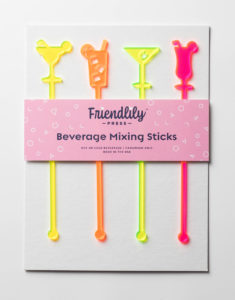 Friendlily Press Acrylic Swizzle Sticks cocktails