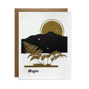 Golden Forest Hope Card from Pier Six Press
