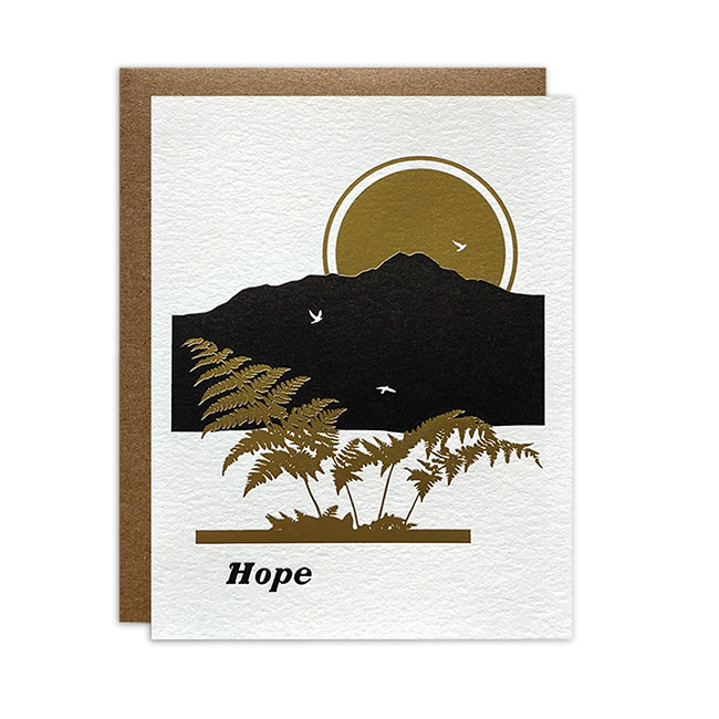 Golden Forest Hope Card 
															/ Pier Six Press							