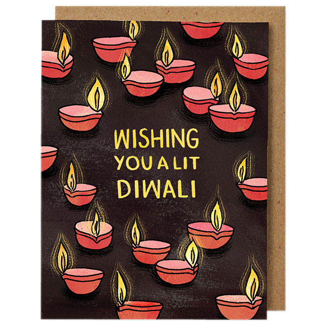 Lit Diwali Card